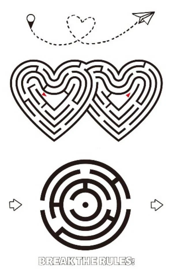 Duo Heart Glow Temporary Tattoo