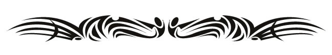 Elegant Tribal Armband Tattoo