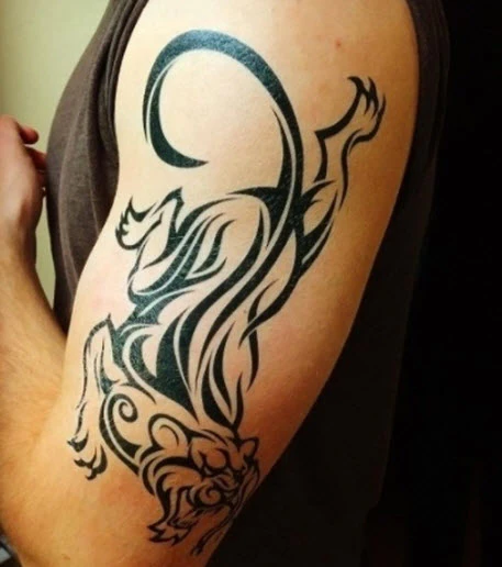 Extra Large Tribal Panther Tattoo - Image 3