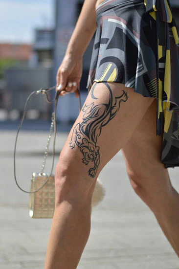 Extra Large Tribal Panther Tattoo - Image 5