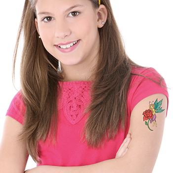 Fairy With Rose Tattoo - Image 2
