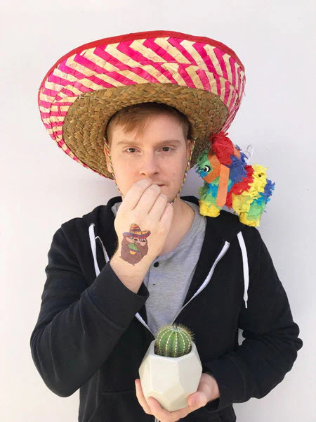 Fiesta Sloth Tattoo - Image 2
