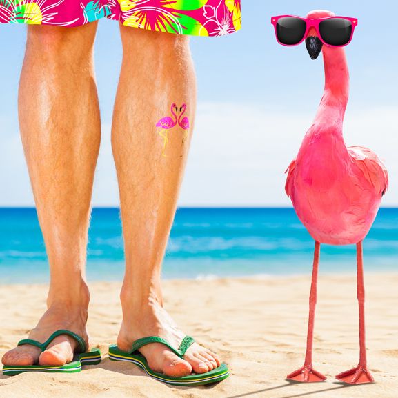 Flamingos PrismFoil Tattoo - Image 2
