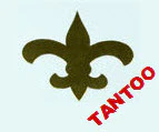 Fleur De Lis Tantoos (20 Sun Tan Stickers)