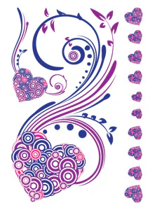 Flirty Hearts Tattoos