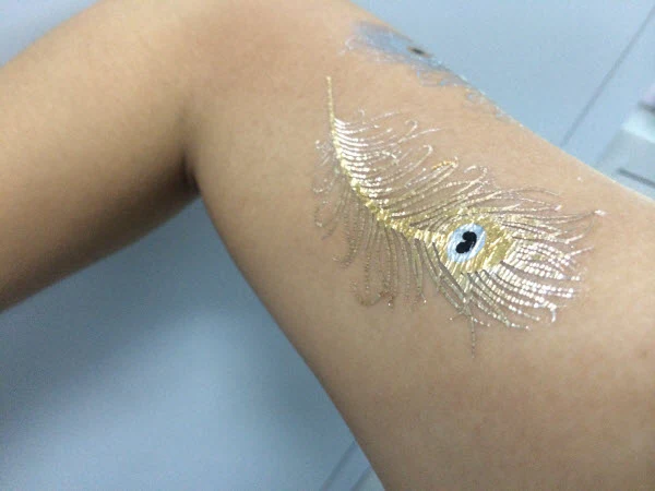 Foil Feathers Tattoos - Image 2