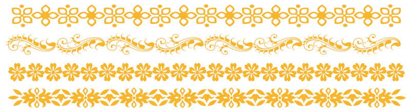 Foil Floral Bracelets Tattoos