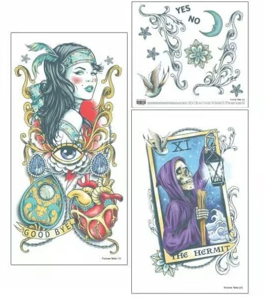 Fortune Teller Sleeve Tattoo Set - Image 4