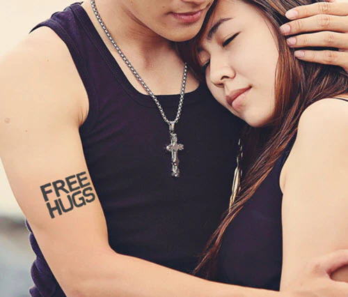 Free Hugs Tattoo - Image 2