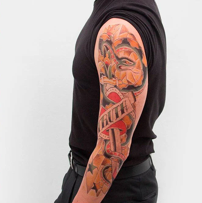 Full Sleeve Arm Tattoo - Image 3
