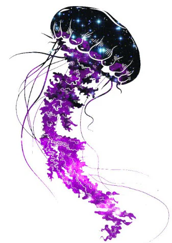 Galaxy Jellyfish Tattoo