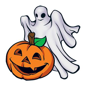 Ghost And Pumpkin Tattoo - Image 2