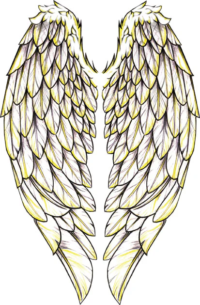 Giant Angel Wings Tattoo