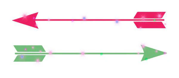 Glitter Cosmic Arrows - Tattoonie