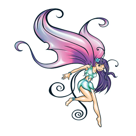 Glitter Fairy Tattoo