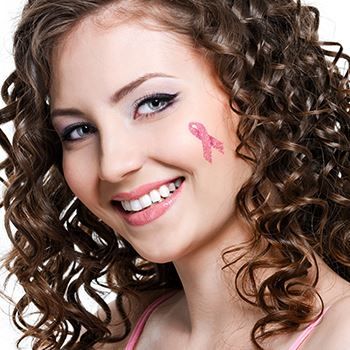 Glitter Pink Awareness Ribbon Tattoo - Image 2