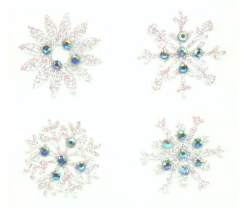 Glitter Snow Flakes Body Jewel Stickers