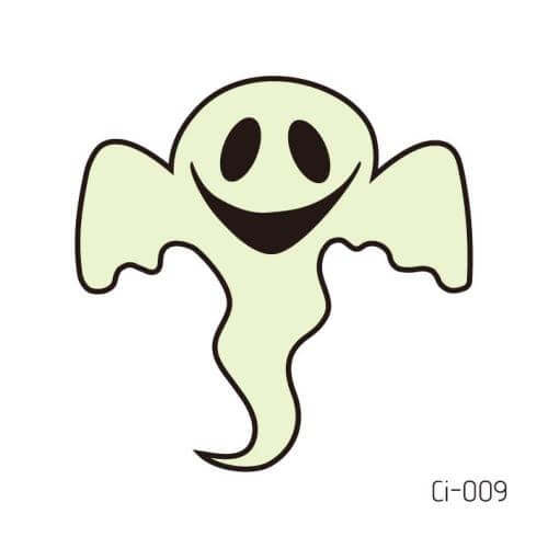Glow in the Dark fake Foolish Ghost tattoo from Halloween