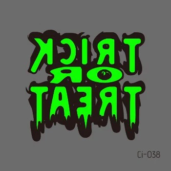 Glow in the Dark Trick or Treat fake tattoo Halloween - Image 3