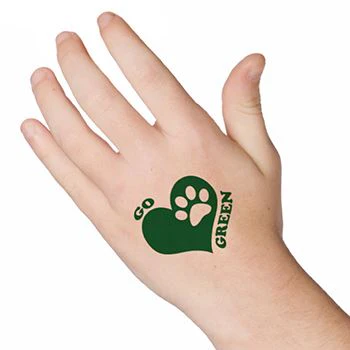 Go Green Paw Tattoo - Image 2