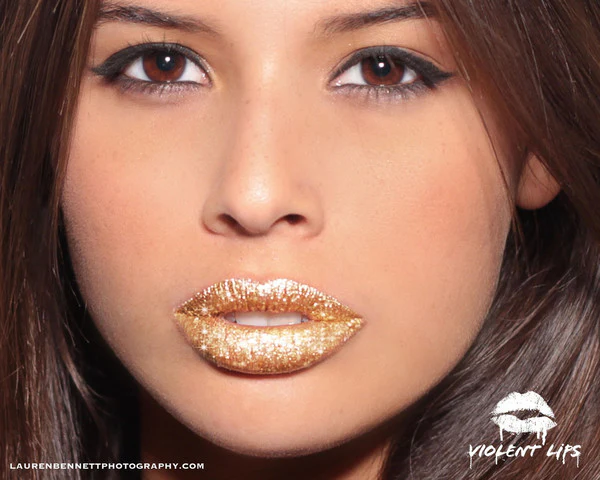 Gold Glitteratti Violent Lips - Image 2