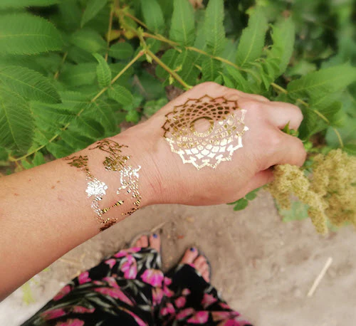 Gold Wrist Tattoos  (5 Tattoos) - Image 2