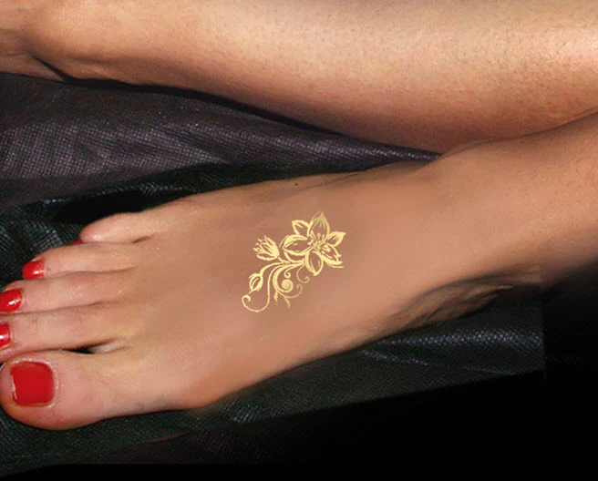 Golden Flower Tattoo - Image 2