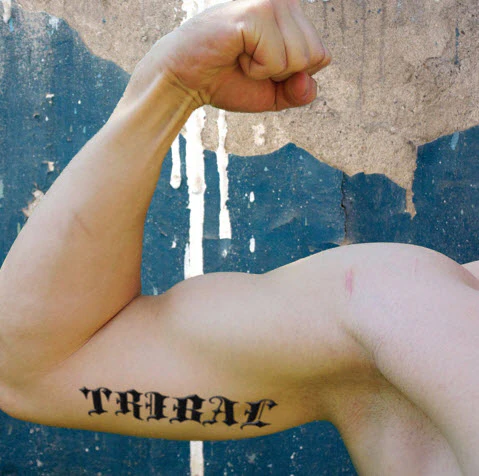 Gothic Letter 'R' Tattoo - Image 2