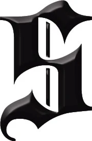 Gothic Letter 'S' Tattoo