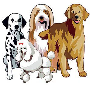 Group Of Dogs Tattoo