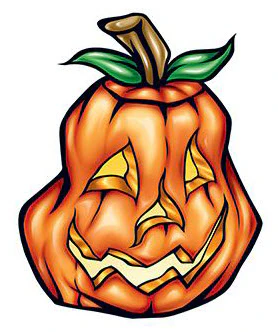 Happy Halloween Pumpkin Tattoo