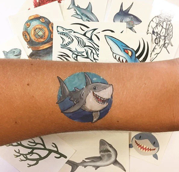 Happy Shark Tattoo - Image 3