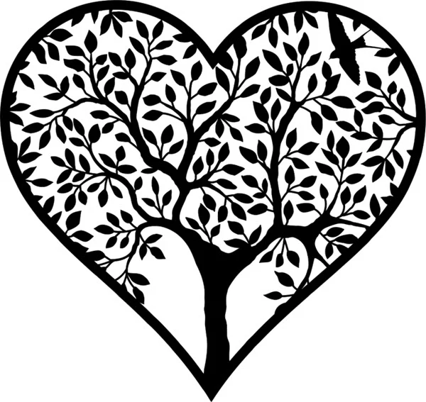 Heart Tree Tattoo