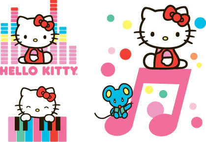 Hello Kitty Music Tattoos