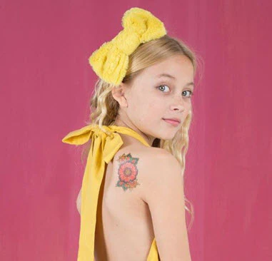 Hippie Flowers Tattoo - Image 3