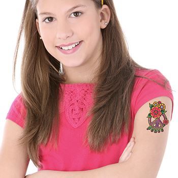 Hippie Peace Sign Tattoo - Image 2