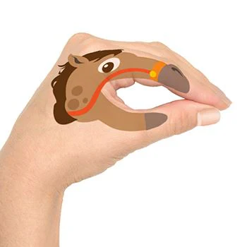 Horse Hand Puppet Tattoo - Image 2