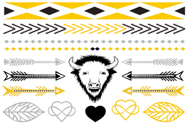 Hunters Metallic Tattoos