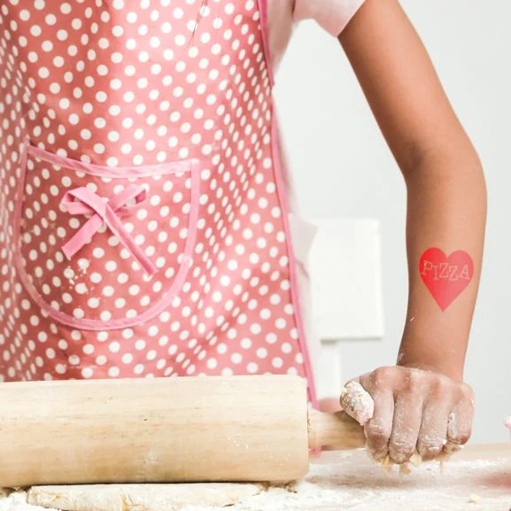 I Heart Pizza Tattoo - Image 2