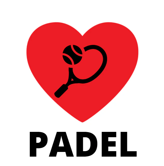 I love padel tattoo - red