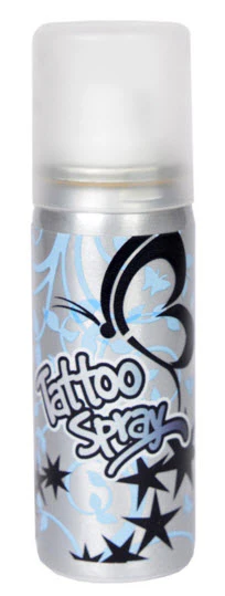 Imperial Green Temporary Tattoo Spray 50 ml + 3 Stencils - Image 2