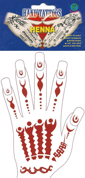Jnoun Right Hand Henna Tattoo - Image 2