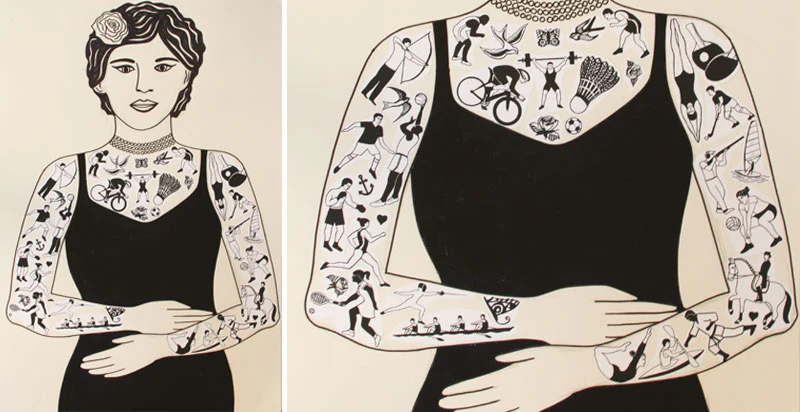 Karate Carbine Hockey - Lydia Leith (4 Tattoos) - Image 2