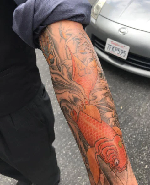 Koi Extra Large Tattoo - Image 4