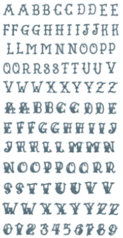 Knuckles Alphabet Tattoos