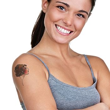 Lady With Headband Tattoo - Image 3