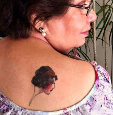 Lady With Headband Tattoo - Image 4