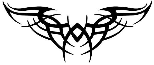 Large Back Tribal Tattoo