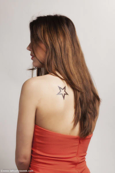 Large Cool Star Tattoo - Image 2