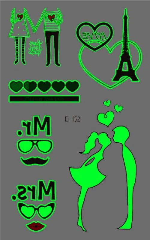 Love in Paris Temporary Tattoo - Image 2